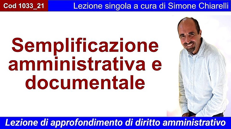 Semplificazione amministrativa e documentale