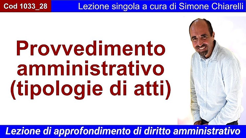 Provvedimento amministrativo (tipologie di atti)