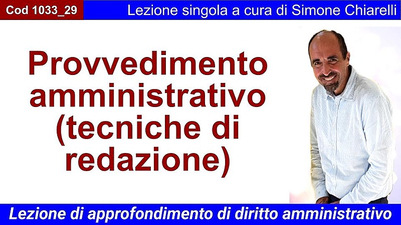 Provvedimento amministrativo (tecniche di redazione)