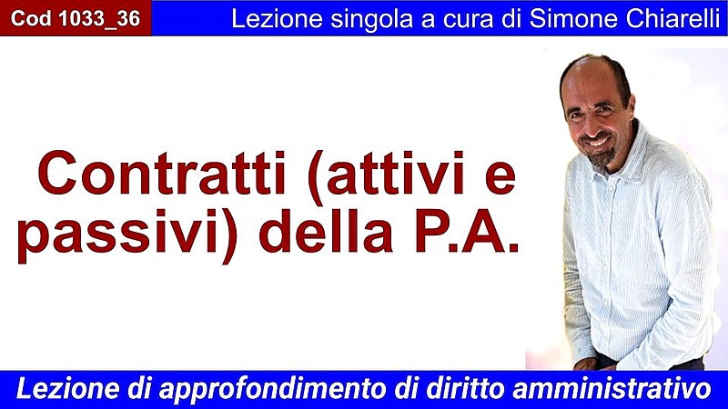 Contratti (attivi e passivi) della P.A.