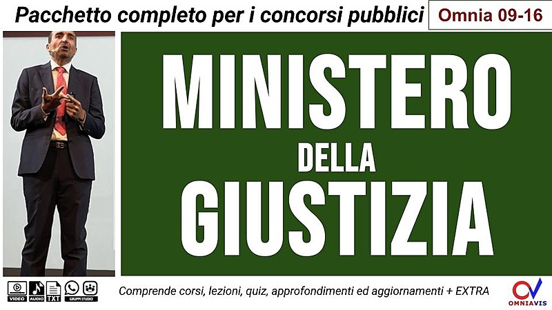 MINISTERO DELLA GIUSTIZIA