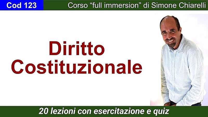 Corso di  DIRITTO COSTITUZIONALE