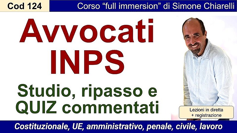 Corso “full immersion” - AVVOCATI INPS