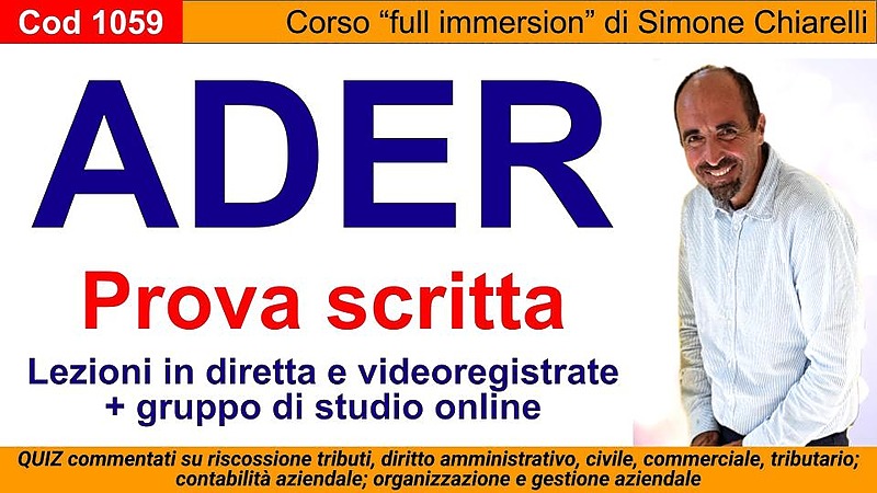 ADER: preparazione alla prova scritta (full immersion)