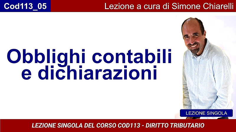 Obblighi contabili e dichiarazioni (CHIARELLI)