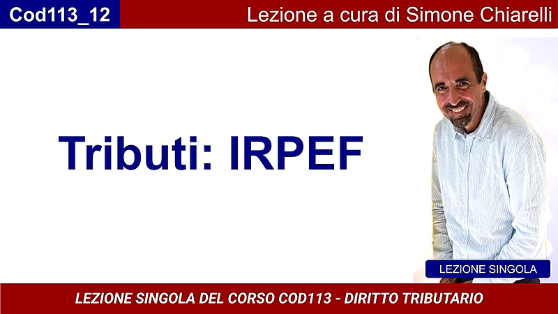 Tributi: IRPEF (CHIARELLI)