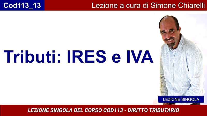Tributi: IRES e IVA (CHIARELLI)