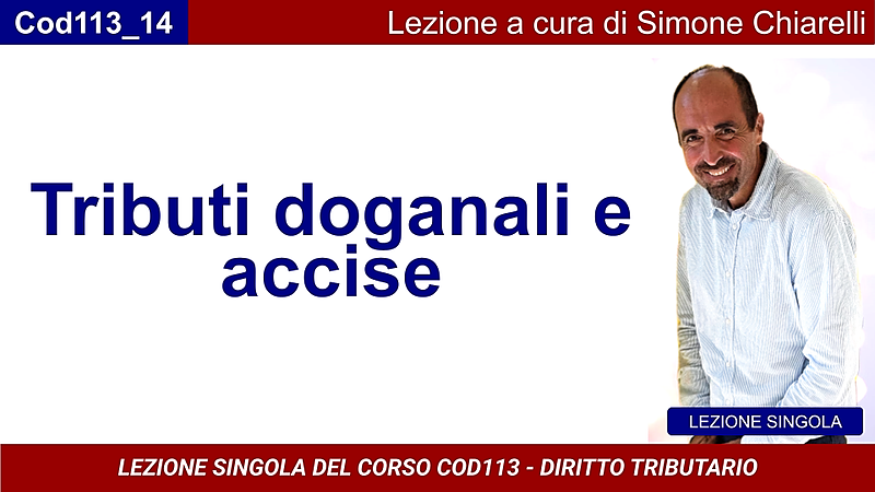 Tributi doganali e accise (CHIARELLI)