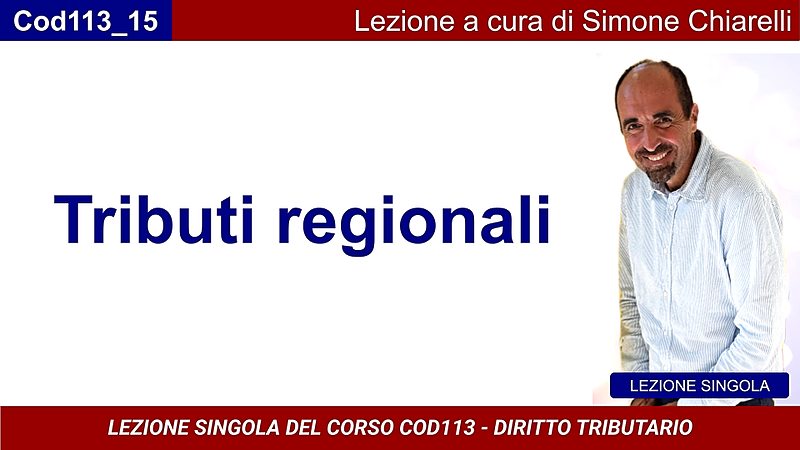 Tributi regionali (CHIARELLI)