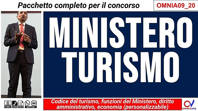 MINISTERO DEL TURISMO - vari profili
