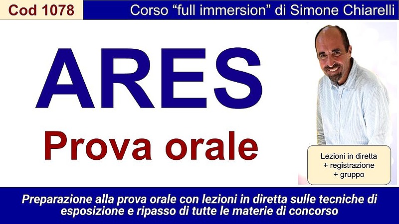 ARES Sardegna: prova orale (full immersion)