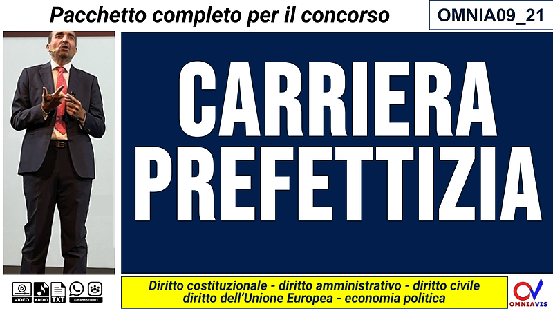 Carriera prefettizia (preselettiva)