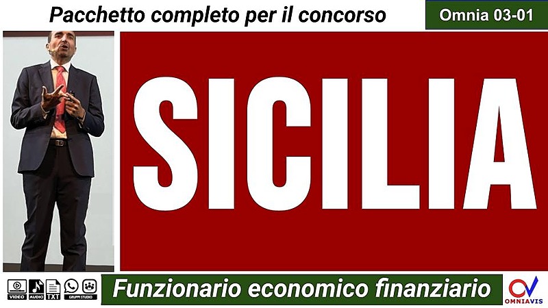 SICILIA (Funzionario economico finanziario)