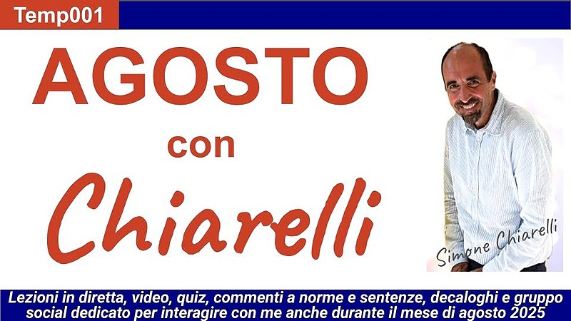 Agosto (2025) con Chiarelli