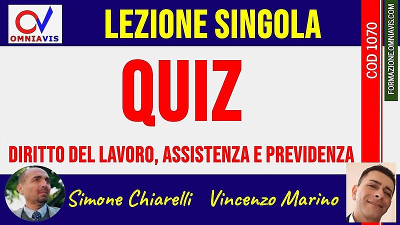 Quiz commentati in materia di INPS, previdenza e assistenza (MARINO)