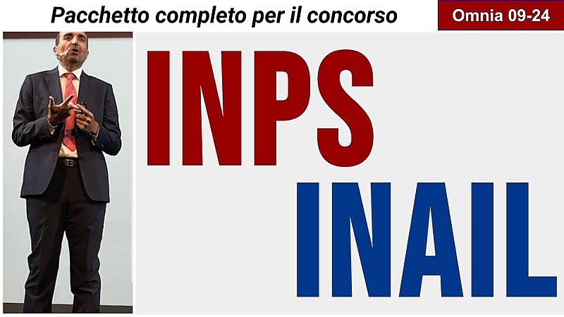 INPS-INAIL: preparazione ai concorsi 2025/2026