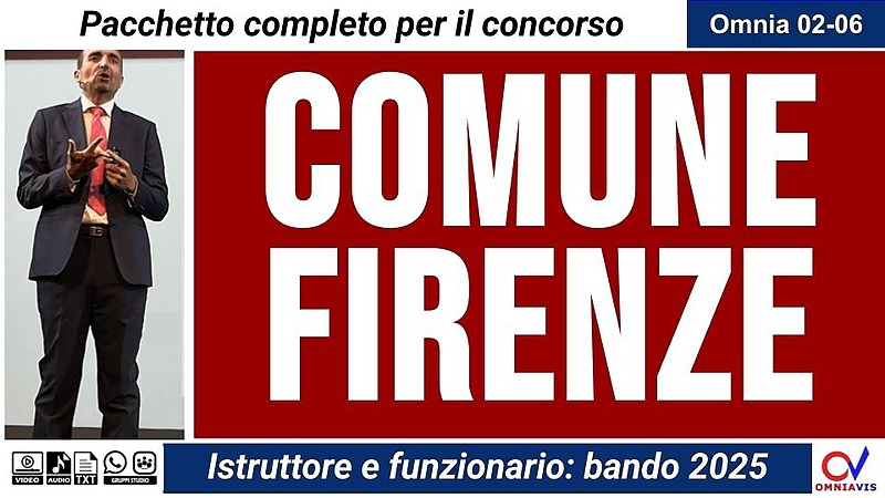 COMUNE DI FIRENZE (istruttore e funzionario)