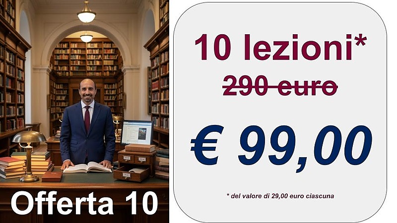 10 lezioni da 29 euro