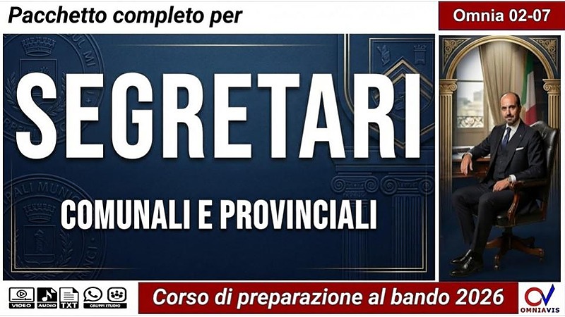 SEGRETARI comunali e provinciali (COA 2026)