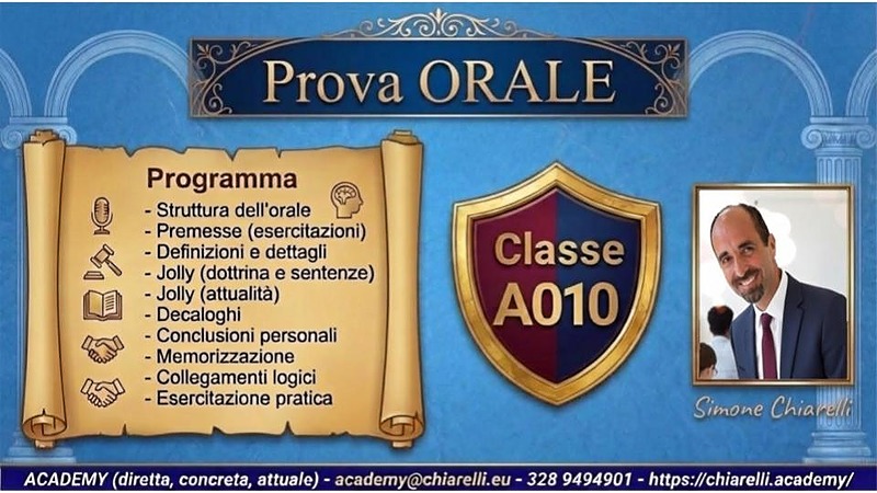 Prova ORALE - [I TRIM 2026]
