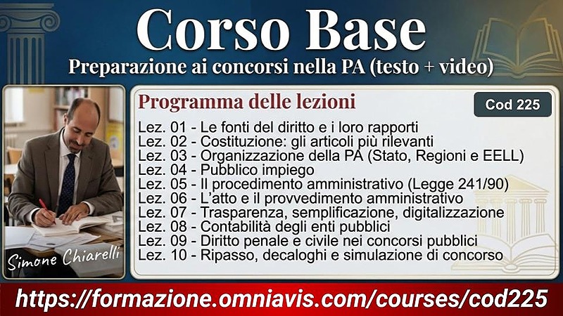 CORSO BASE per la preparazione ai concorsi