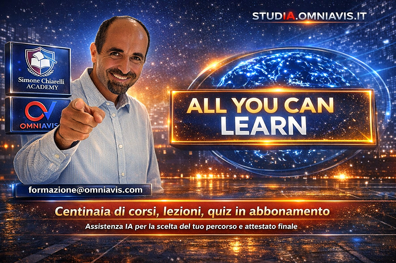 ALL YOU CAN LEARN - più di 2000 video (in costante crescita) su studia.omniavis.it