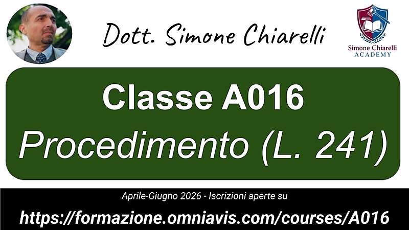 Procedimento (L. 241) [II trimestre 2026]