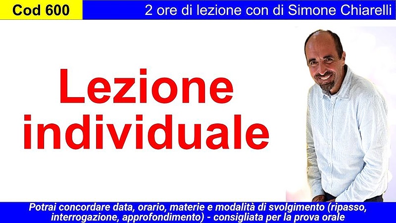 Lezione individuale (2 ore) in data/orario da concordare
