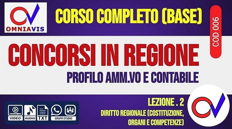 Regione - Diritto regionale [2 ore formative] (CHIARELLI)