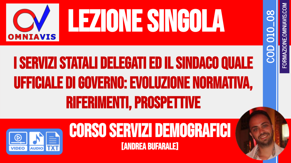 Corso Servizi Demografici -  Sistemi elettorali e gestione delle consultazioni (politiche, regionali, comunali, referendum) 2020-06-02