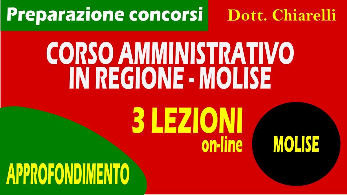Cod006rMOL_Corso per amministrativo (C/D) per concorsi nella Regione Molise