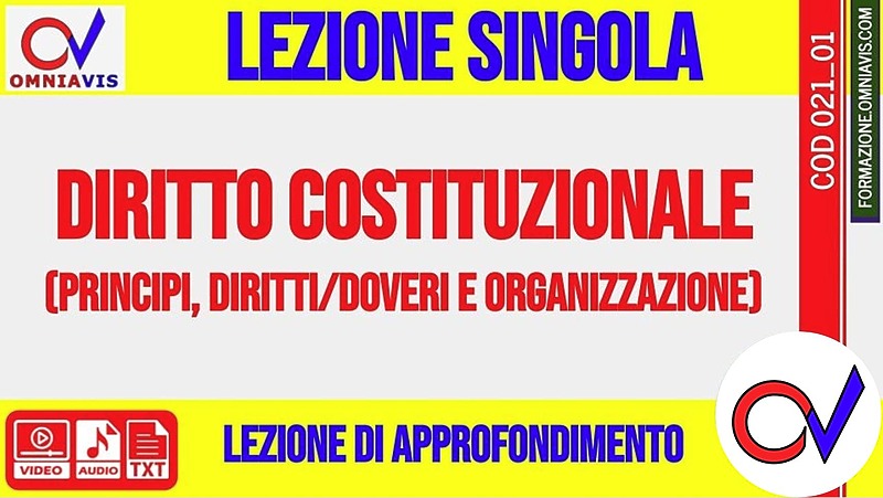 Diritto costituzionale (principi, diritti/doveri e organizzazione) (CHIARELLI)