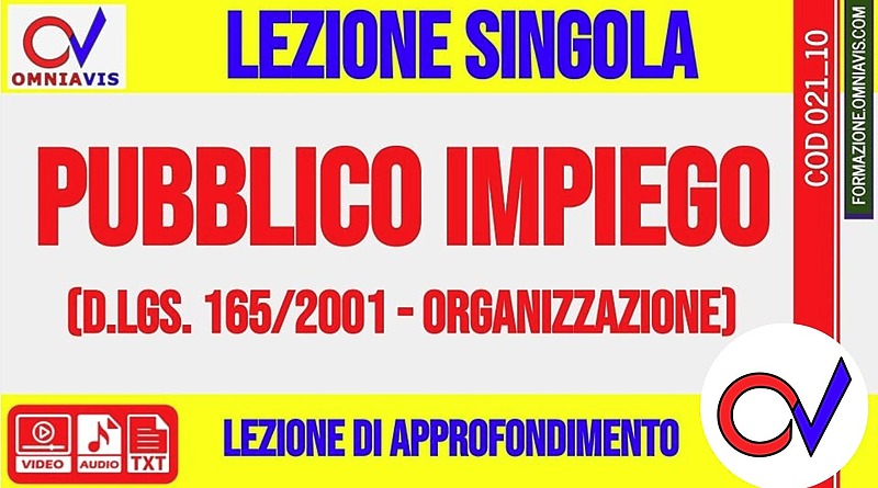 Organizzazione della P.A. e pubblico impiego (CHIARELLI)