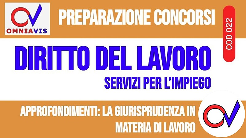 Lezione 13 - Approfondimenti: la giurisprudenza in materia di lavoro [2 ore formative] (CHIARELLI)