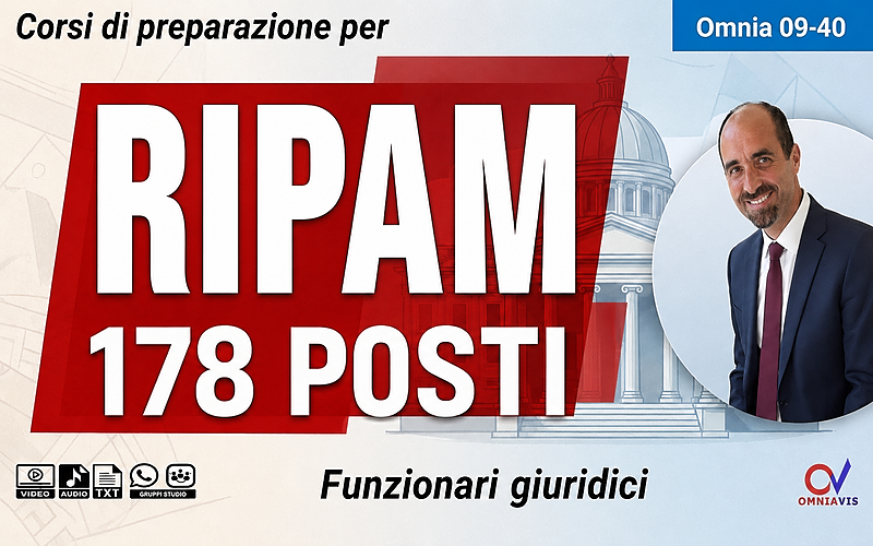 Ripam 178 posti (profilo 'Funzionari giuridici')