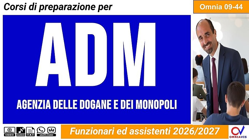 Agenzia delle dogane e dei monopoli - Funzionari ed assistenti 2026/2027
