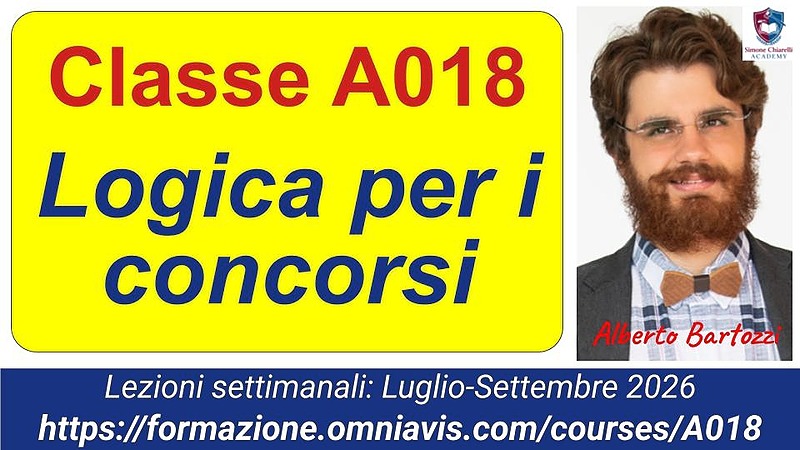 Academy A018 - Logica per i concorsi (III trimestre 2026)