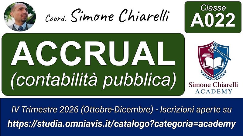 ACCRUAL (Contabilità pubblica) - [IV TRIM 2026]