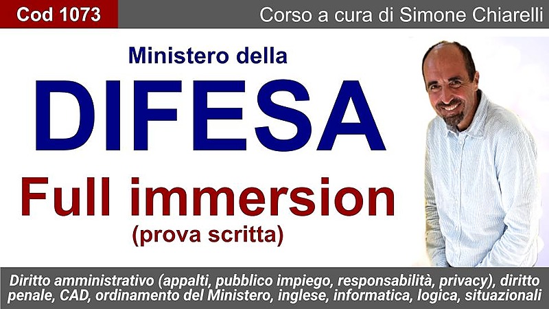 Ministero della Difesa - Full Immersion (Prova Scritta)