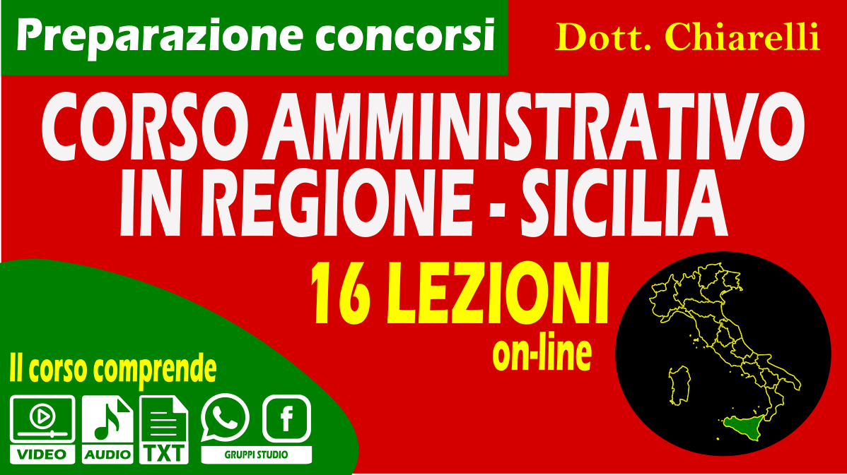 Corso concorsi per amministrativo in Sicilia