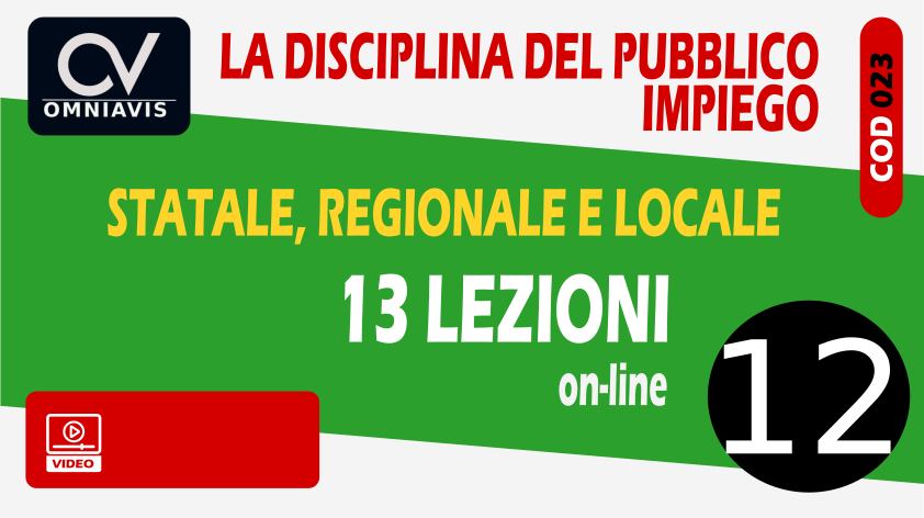 Lezione 12 - Quiz e tracce delle prove di concorso sul pubblico impiego (2) [2 ore formative] (CHIARELLI)